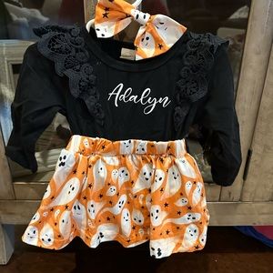 Adalyn Halloween ghost outfit